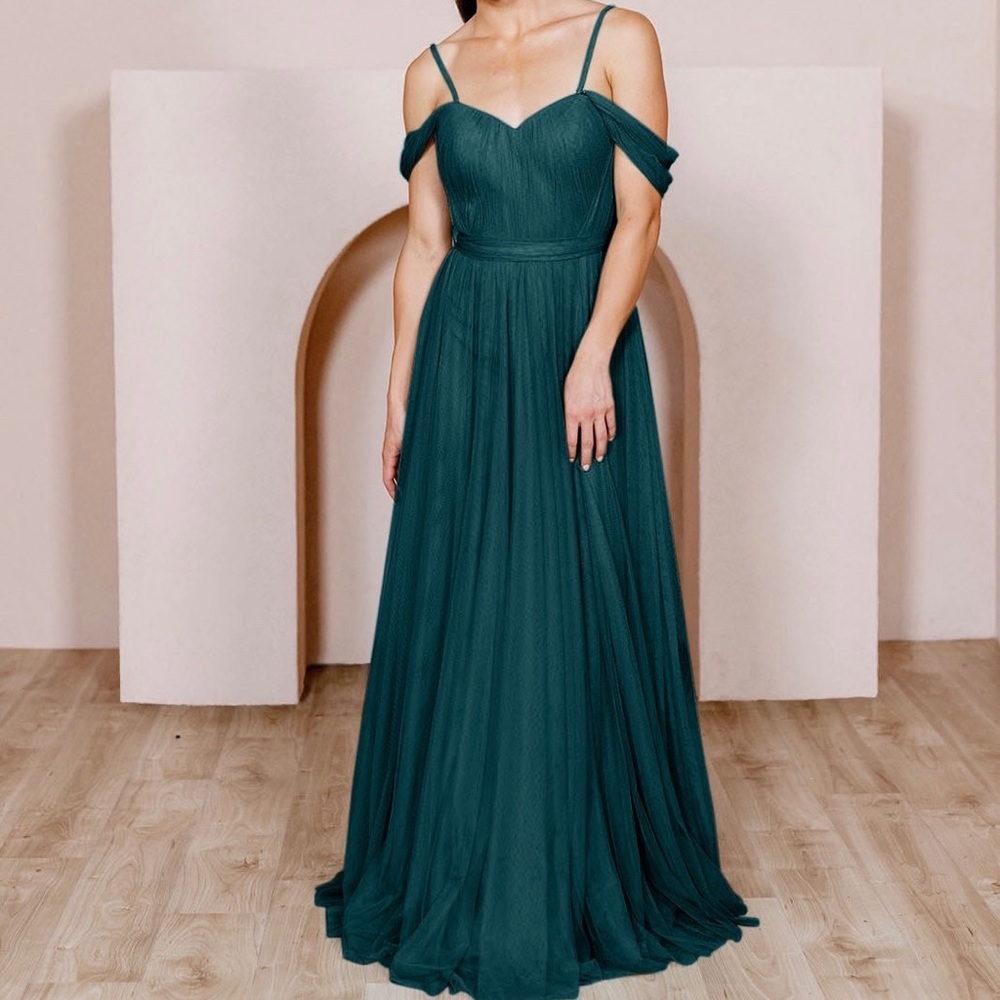 Revelry Rosalie Dress in Classic Emerald Tulle
